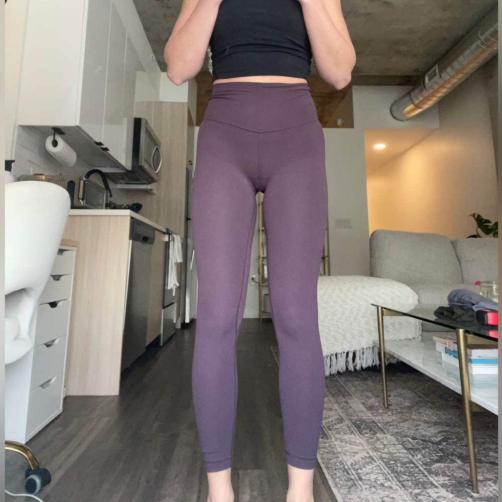 Lululemon 7/8 Leggings - purple - size 4